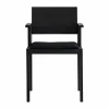 016 Maasto Dining Armchair karmstol Svartbetsad furu klädd sits svart