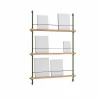 Magazine Shelving tidningsställ Ek-pine green 85x115x7 cm MS.115.1
