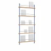 Magazine Shelving tidningsställ Ek-deep blue 85x180x7 cm MS.180.1