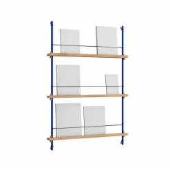 Magazine Shelving tidningsställ Ek-deep blue 85x115x7 cm MS.115.1