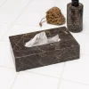 Marble näsdukslåda 14x25 5 cm Brun