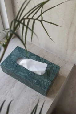 Marble näsdukslåda 14x25 5 cm Dark forest