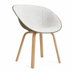 Mat Armchair karmstol framsideklädd Hallingdal 110-seaweed-beech