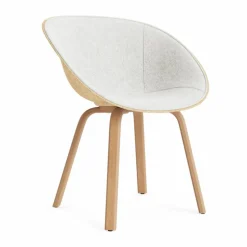 Mat Armchair karmstol framsideklädd Hallingdal 110-hemp-beech