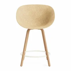 Mat Bar Armchair karmstol 65 cm Hemp-beech-cream steel