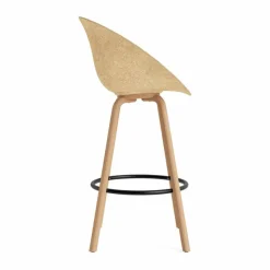 Mat Bar Armchair karmstol 75 cm Hemp-beech-black steel
