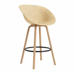 Mat Bar Armchair karmstol 75 cm Hemp-beech-black steel