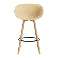 Mat Bar Armchair karmstol 75 cm Hemp-beech-black steel