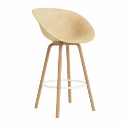 Mat Bar Armchair karmstol 75 cm Hemp-beech-cream steel