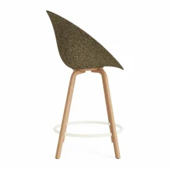 Mat Bar Armchair karmstol 65 cm Seaweed-beech-cream steel