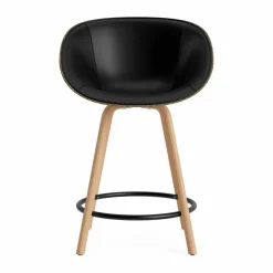 Mat Bar Armchair karmstol framsideklädd 65 cm Ultra 41599-seaweed-beech-black steel