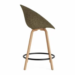 Mat Bar Armchair karmstol framsideklädd 65 cm Ultra 41599-seaweed-beech-black steel