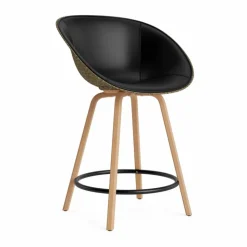 Mat Bar Armchair karmstol framsideklädd 65 cm Ultra 41599-seaweed-beech-black steel