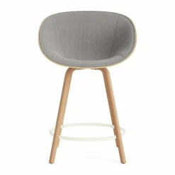 Mat Bar Armchair karmstol framsideklädd 65 cm Remix 133-hemp-beech-cream steel