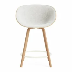 Mat Bar Armchair karmstol framsideklädd 65 cm Hallingdal 110-hemp-beech-cream steel