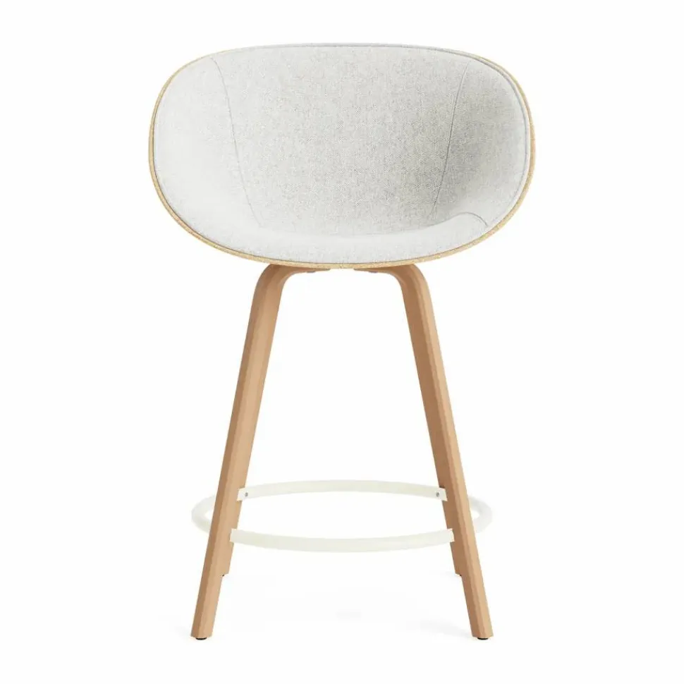 Mat Bar Armchair karmstol framsideklädd 65 cm Hallingdal 110-hemp-beech-cream steel