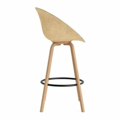 Mat Bar Armchair karmstol framsideklädd 75 cm Ultra 41599-hemp-beech-black steel