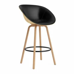 Mat Bar Armchair karmstol framsideklädd 75 cm Ultra 41599-hemp-beech-black steel