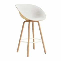 Mat Bar Armchair karmstol framsideklädd 75 cm Hallingdal 110-hemp-beech-cream steel