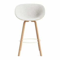 Mat Bar Armchair karmstol framsideklädd 75 cm Hallingdal 110-hemp-beech-cream steel