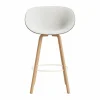 Mat Bar Armchair karmstol framsideklädd 75 cm Hallingdal 110-seaweed-beech-cream steel