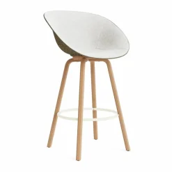 Mat Bar Armchair karmstol framsideklädd 75 cm Hallingdal 110-seaweed-beech-cream steel