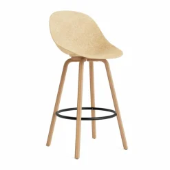 Mat Bar Chair barstol 75 cm Hemp-beech-black steel