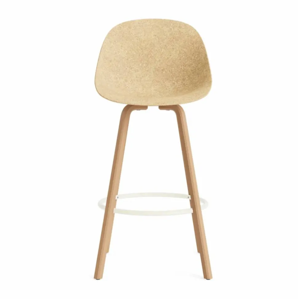 Mat Bar Chair barstol 75 cm Hemp-beech-cream steel