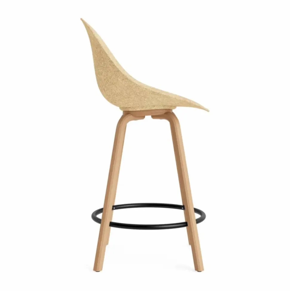 Mat Bar Chair barstol 65 cm Hemp-beech-black steel