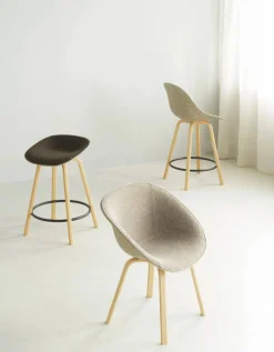 Mat Bar Chair barstol 65 cm Hemp-beech-black steel