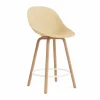 Mat Bar Chair barstol 65 cm Hemp-beech-cream steel