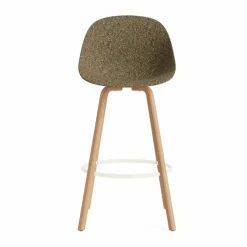 Mat Bar Chair barstol 75 cm Seaweed-beech-cream steel