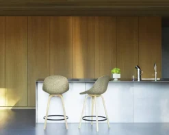 Mat Bar Chair barstol 65 cm Seaweed-beech-black steel