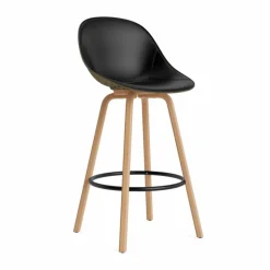 Mat Bar Chair barstol framsideklädd 75 cm Ultra 41599-seaweed-beech-black steel