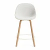 Mat Bar Chair barstol framsideklädd 65 cm Hallingdal 110-hemp-beech-cream steel