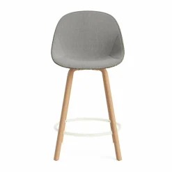 Mat Bar Chair barstol framsideklädd 65 cm Remix 133-seaweed-beech-cream steel