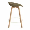 Mat Barstool barpall 65 cm Seaweed-beech-cream steel