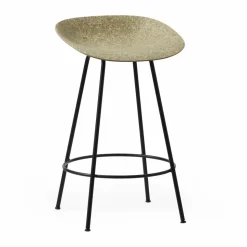 Mat Barstool barpall 65 cm Seaweed-black steel