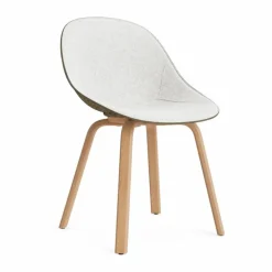 Mat Chair stol framsideklädd Hallingdal 110-seaweed-beech