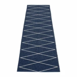 Max gångmatta dark blue/vanilla 70x240 cm