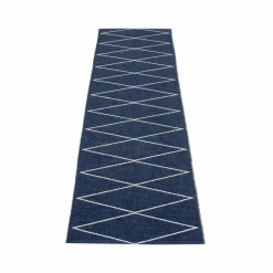 Max gångmatta dark blue/vanilla 70x160 cm