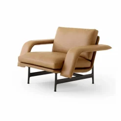 Meantime AV29 loungefåtölj Warm black-Noble leather Cognac