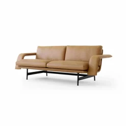 Meantime AV30 2-sits soffa Warm black-Noble leather Cognac