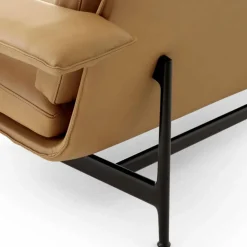 Meantime AV30 2-sits soffa Warm black-Noble leather Cognac