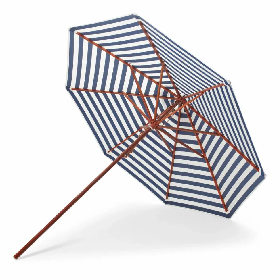 Messina parasoll Dark Blue Stripes Ø270 cm