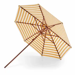 Messina parasoll Golden Yellow Stripes Ø270 cm