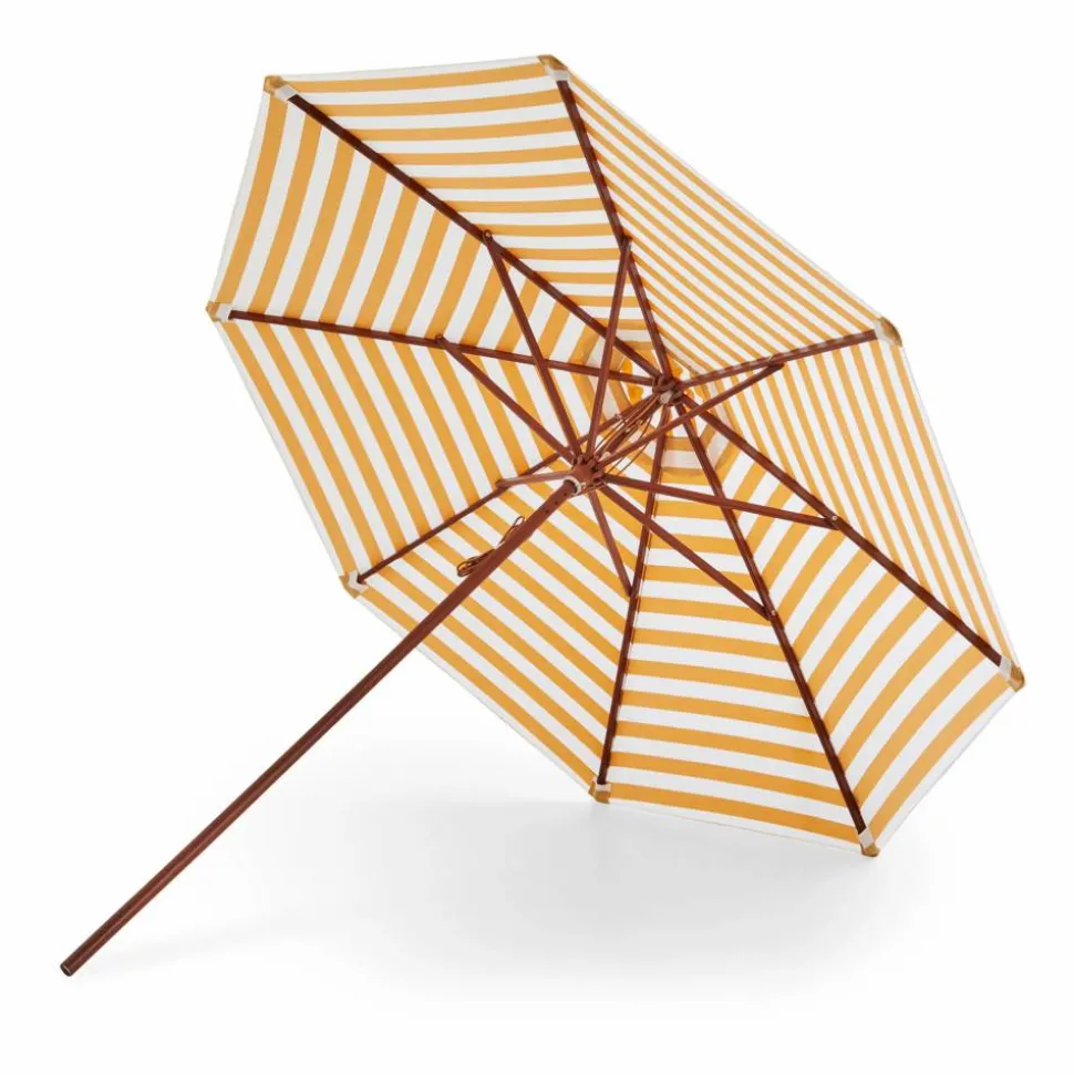 Messina parasoll Golden Yellow Stripes Ø270 cm
