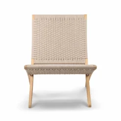 MG501 Cuba Outdoor fällfåtölj flätning sesame teak