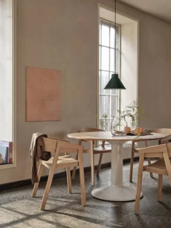 Midst pelarbord Grey marble-grey Ø140 cm