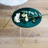 Mini O Table soffbord Marmor marquina mässingsstativ